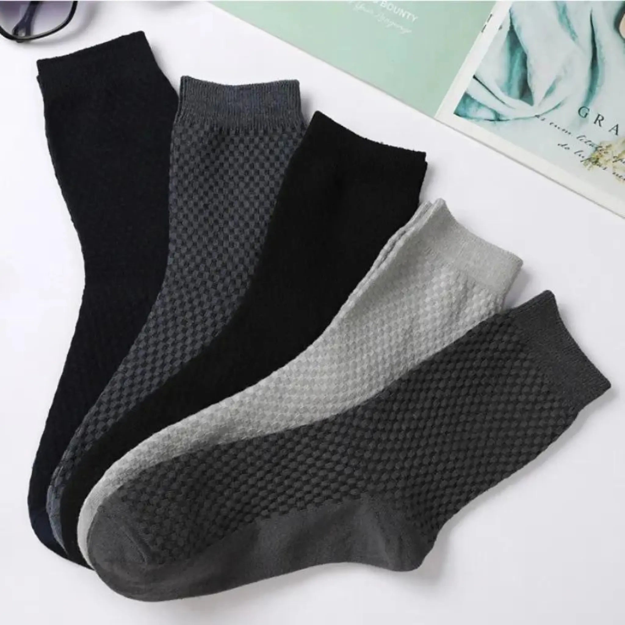 Set of 10 Bamboo Fiber Socks